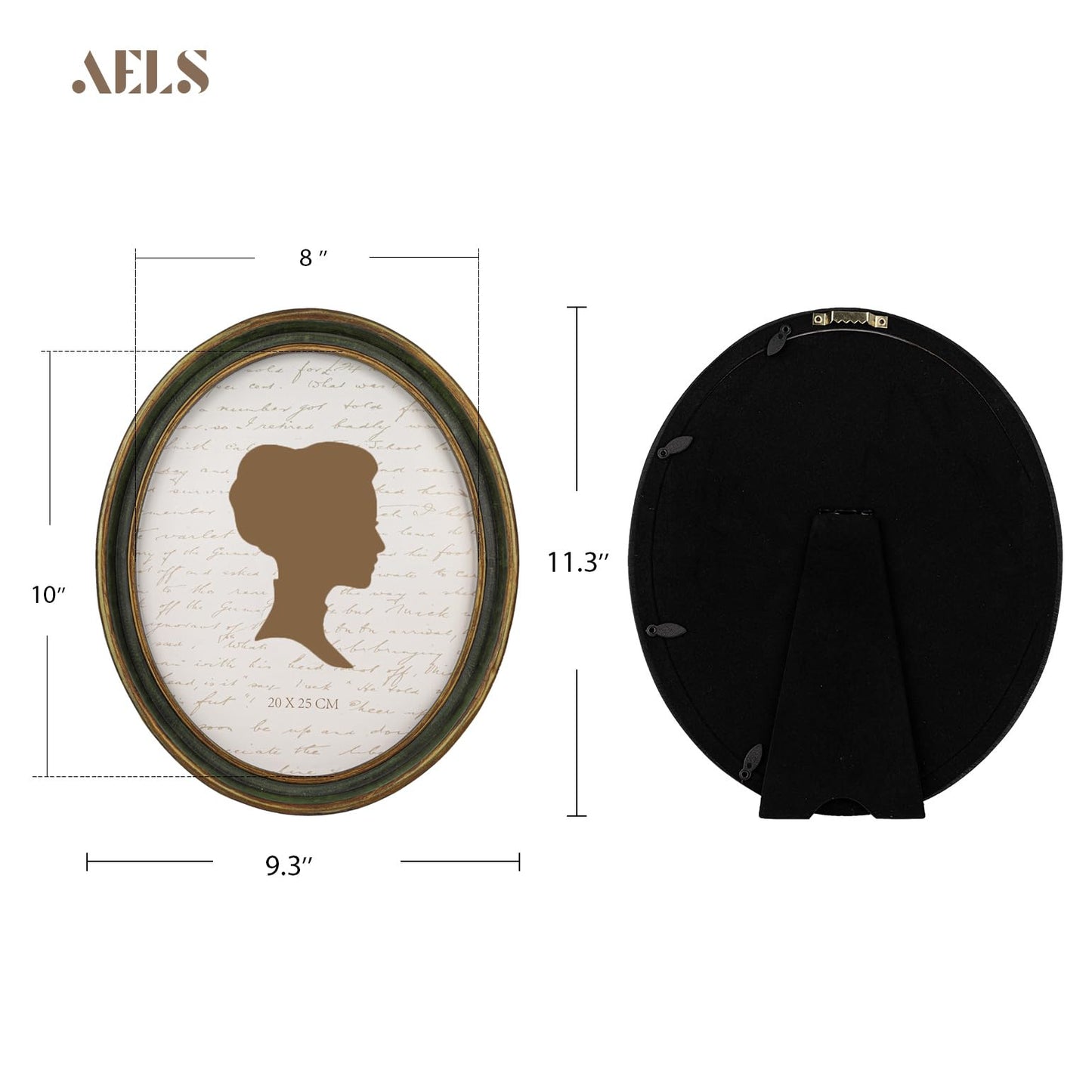 AELS 4x4 Inch Vintage Picture Frame, Elegant Antique Photo Frames with Glass Front, Photo Display, Tabletop Wall Hanging, Gift Ideas, Off-white Oval with Gold Trim