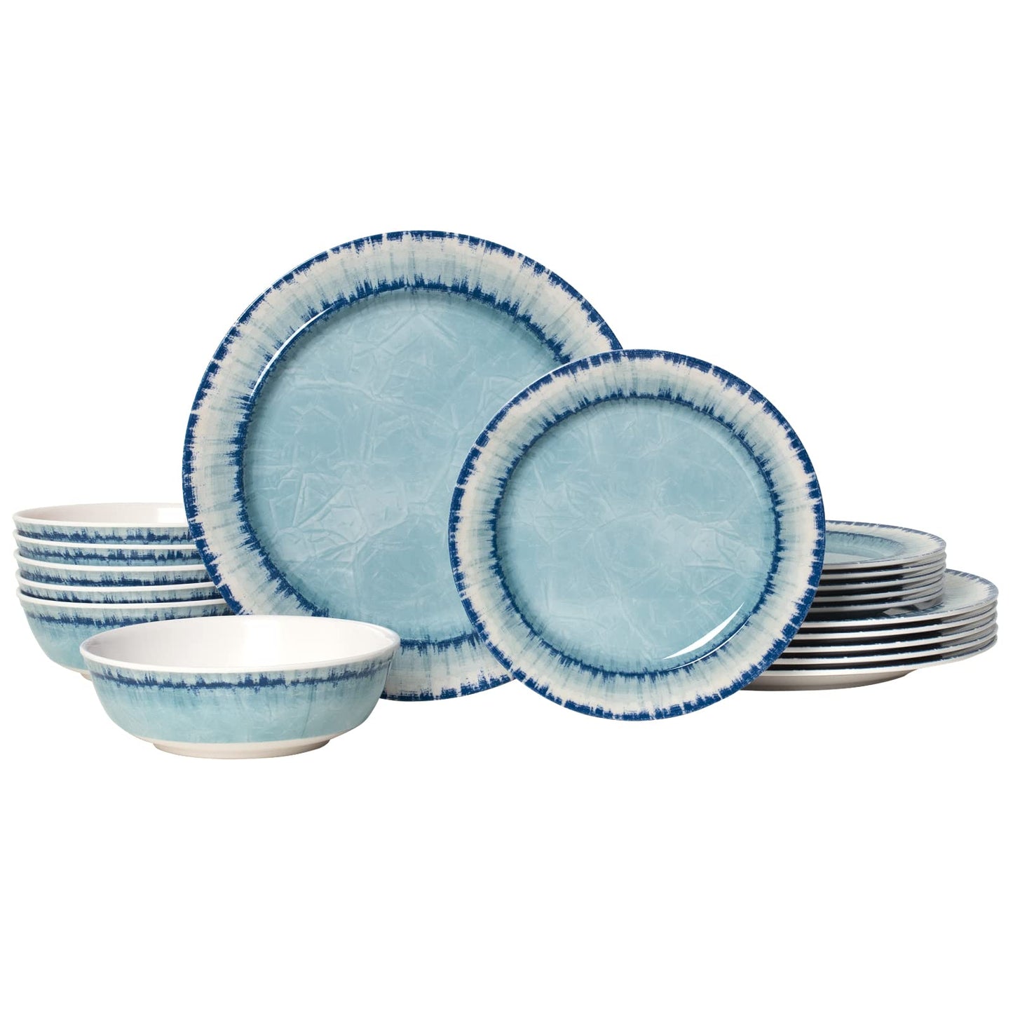 AELS Melamine Dinnerware Set of 12 Pcs Dinner Dishes Set for Indoor and Outdoor Use, Dishwasher Safe, Lightweight Unbreakable, BPA Free, Sage Green