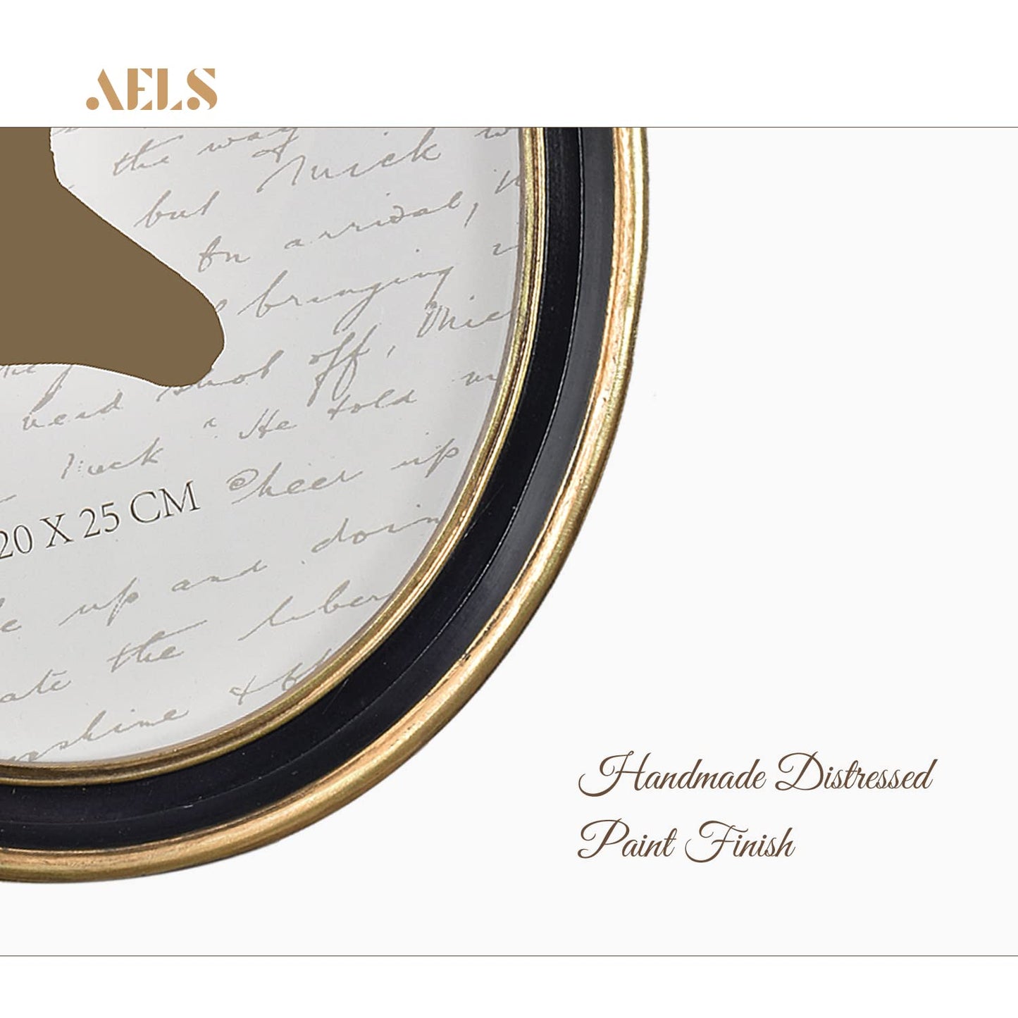 AELS 4x4 Inch Vintage Picture Frame, Elegant Antique Photo Frames with Glass Front, Photo Display, Tabletop Wall Hanging, Gift Ideas, Off-white Oval with Gold Trim