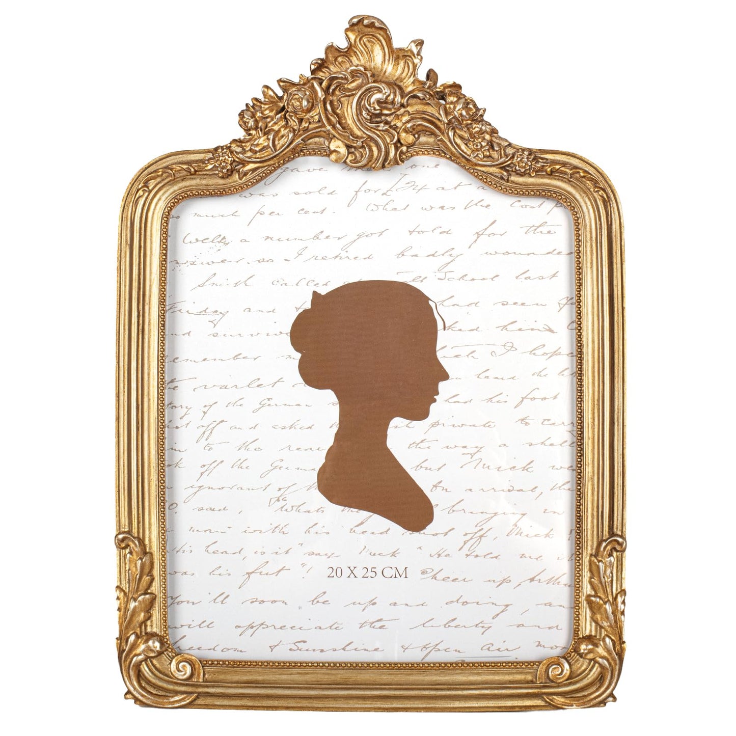 AELS 8x10 Inch Vintage Picture Frame, Elegant Antique Photo Frames with Glass Front, Photo Display, Tabletop Wall Hanging, Gift Ideas, Gold and Sage Green