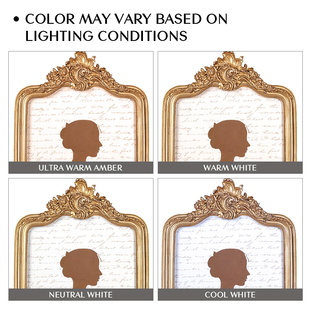 AELS 8x10 Inch Vintage Picture Frame, Elegant Antique Photo Frames with Glass Front, Photo Display, Tabletop Wall Hanging, Gift Ideas, Gold and Sage Green