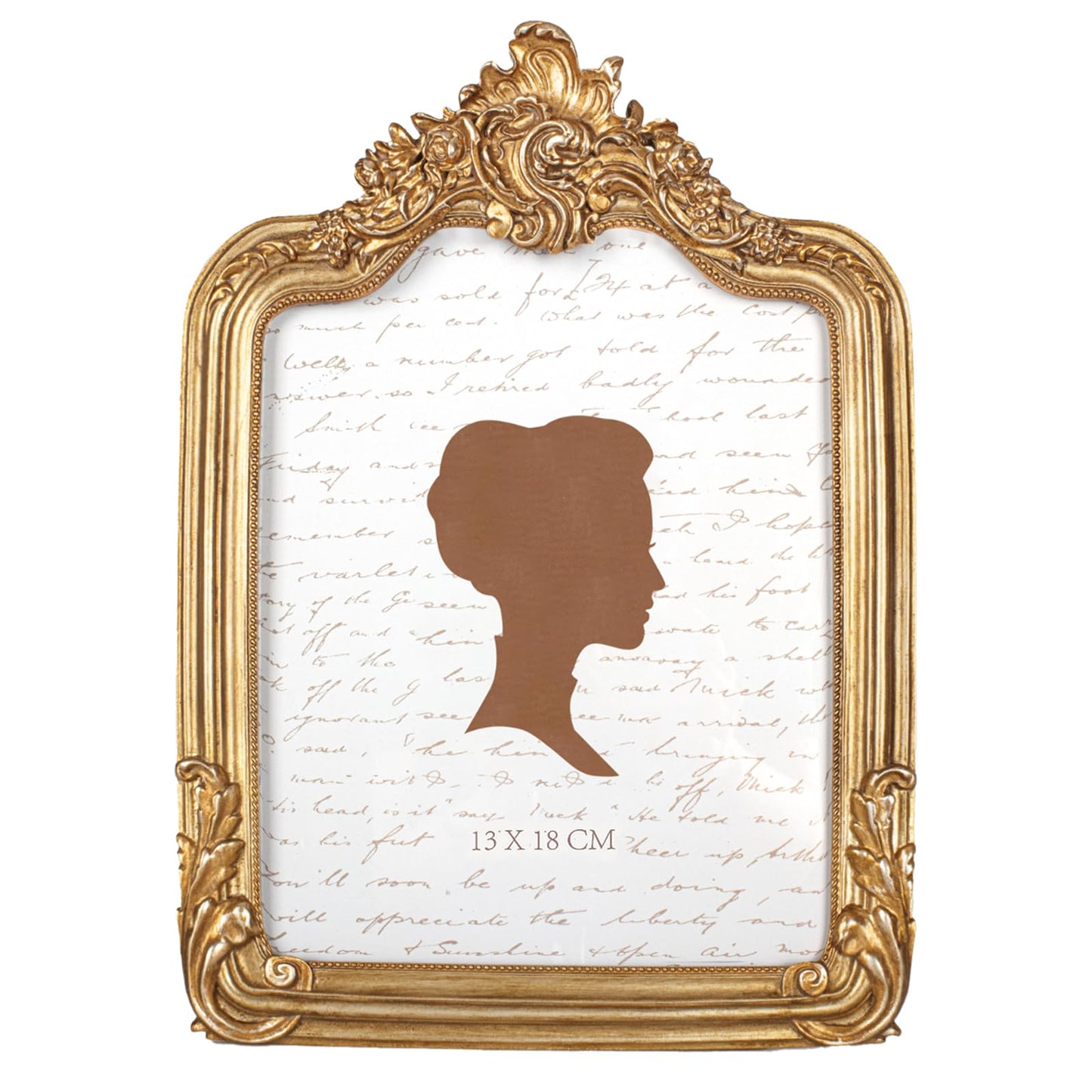 AELS 8x10 Inch Vintage Picture Frame, Elegant Antique Photo Frames with Glass Front, Photo Display, Tabletop Wall Hanging, Gift Ideas, Gold and Sage Green
