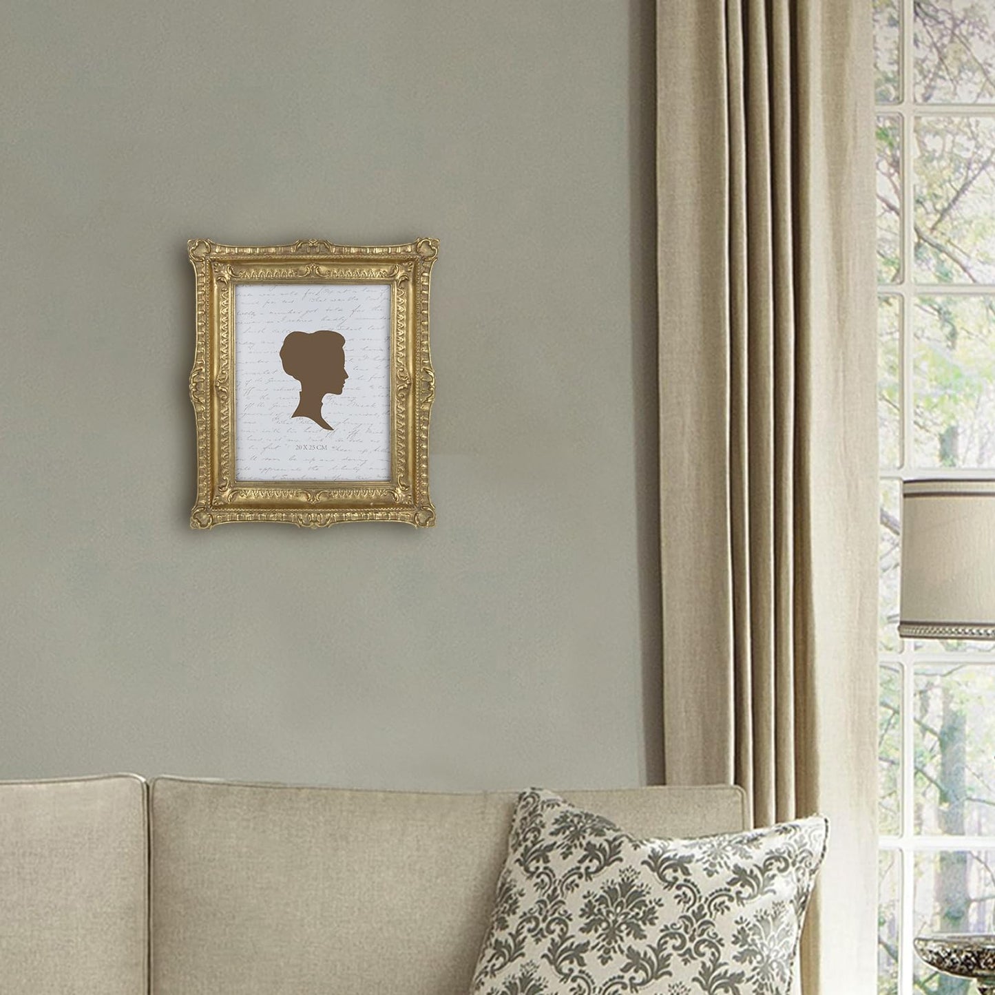 AELS Vintage Picture Frame 8x10 Inch, Luxury Antique Photo Frames with Glass Front, Photo Display, Tabletop Wall Hanging, Gift Ideas, Gold