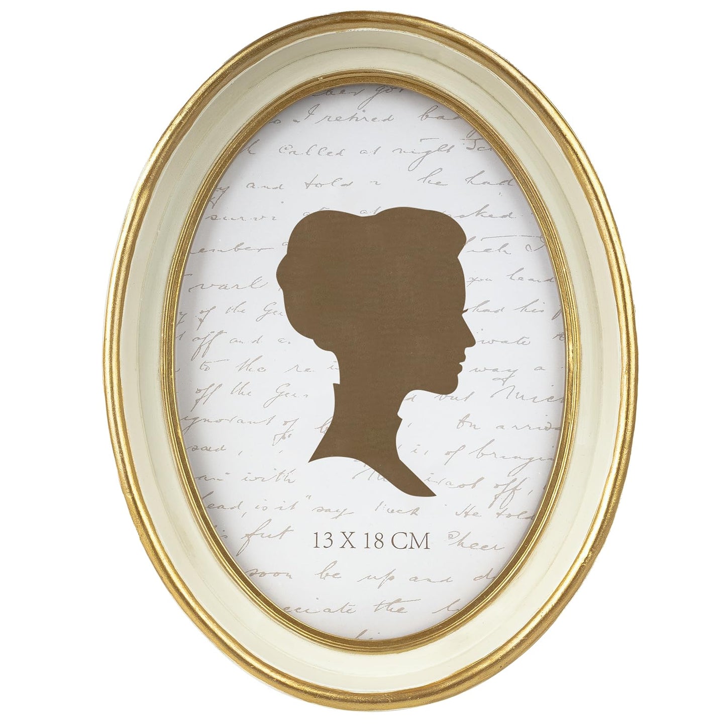 AELS 4x4 Inch Vintage Picture Frame, Elegant Antique Photo Frames with Glass Front, Photo Display, Tabletop Wall Hanging, Gift Ideas, Off-white Oval with Gold Trim