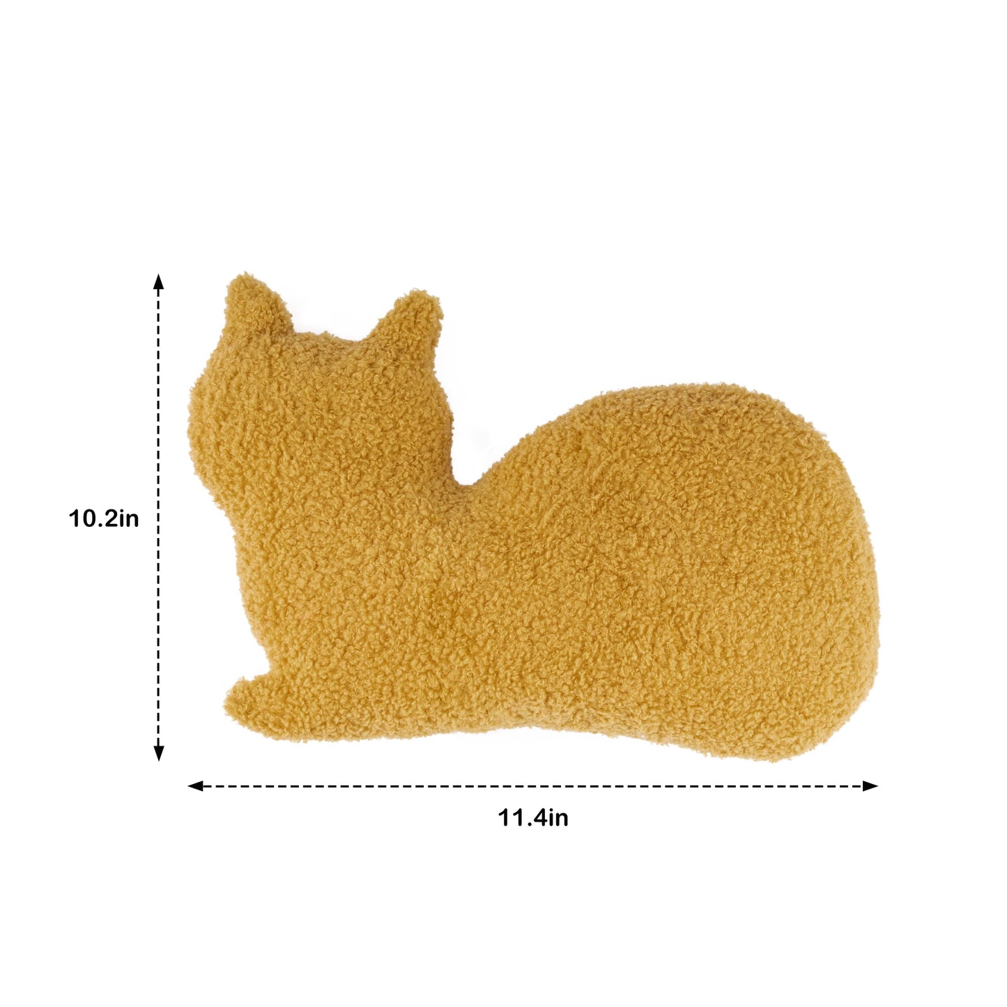 AELS Cat Shaped Chicken Nugget Pillow, 17.3" & 23.2" Set of 2, Cat Plush Pillow, Cute Kitten Throw Pillows for Sofa Couch Living Room Bedroom Nursery Party Decoration, Gift for Cat Lovers