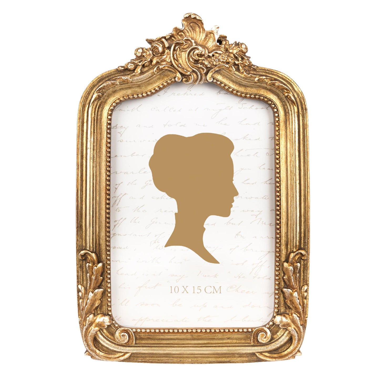 AELS 8x10 Inch Vintage Picture Frame, Elegant Antique Photo Frames with Glass Front, Photo Display, Tabletop Wall Hanging, Gift Ideas, Gold and Sage Green