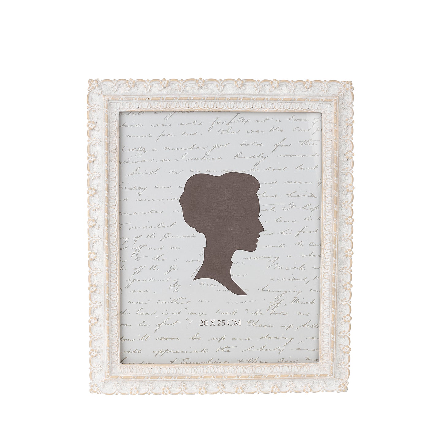 AELS 8x10 Inch Vintage Picture Frame, Elegant Antique Photo Frames with Glass Front, Photo Display, Tabletop Wall Hanging, Gift Ideas, White and Pink