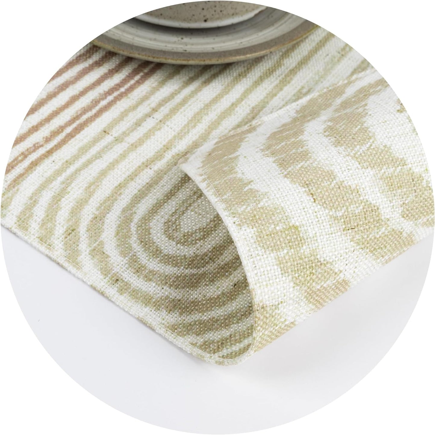 AELS Reversible Cloth Placemats Set of 4, Decorative Washable Place Mats, Linen Table Placemat, Kitchen Dining Table Decor, Parties Banquet Camping, Mid Century