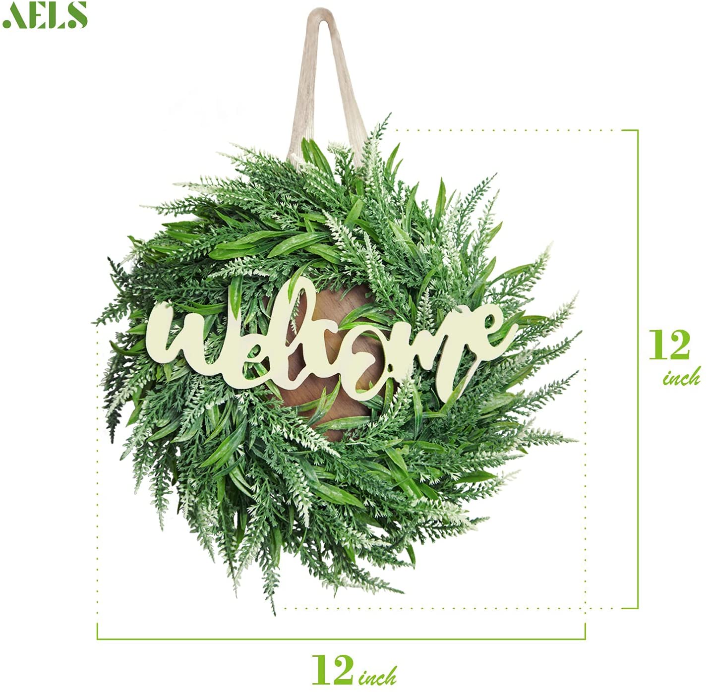 Christmas Rustic Wooden Hanging Welcome Wreath