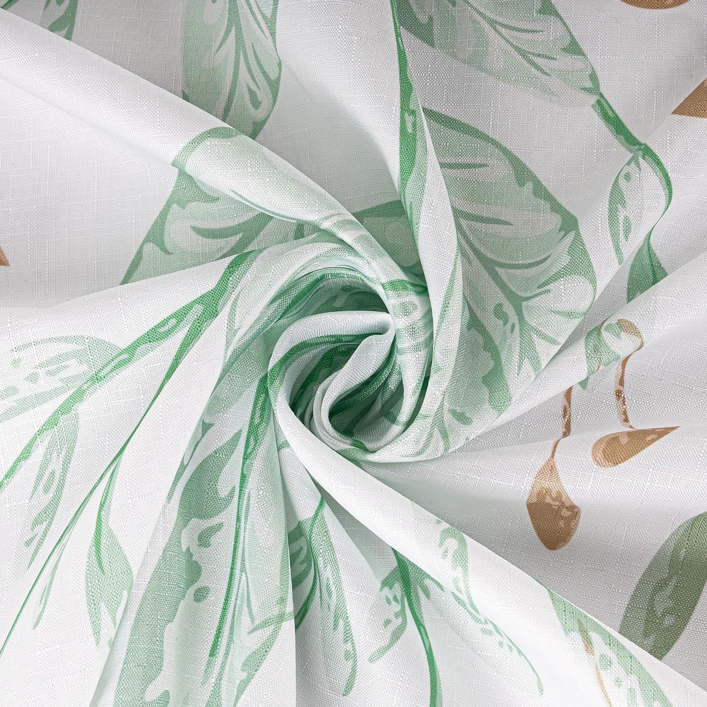 AELS Green Shower Curtain for Bathroom Flower Shower Curtain Wildflower Flowered Bathroom Curtain Decorative Pretty Plant Shower Curtain, 71x71