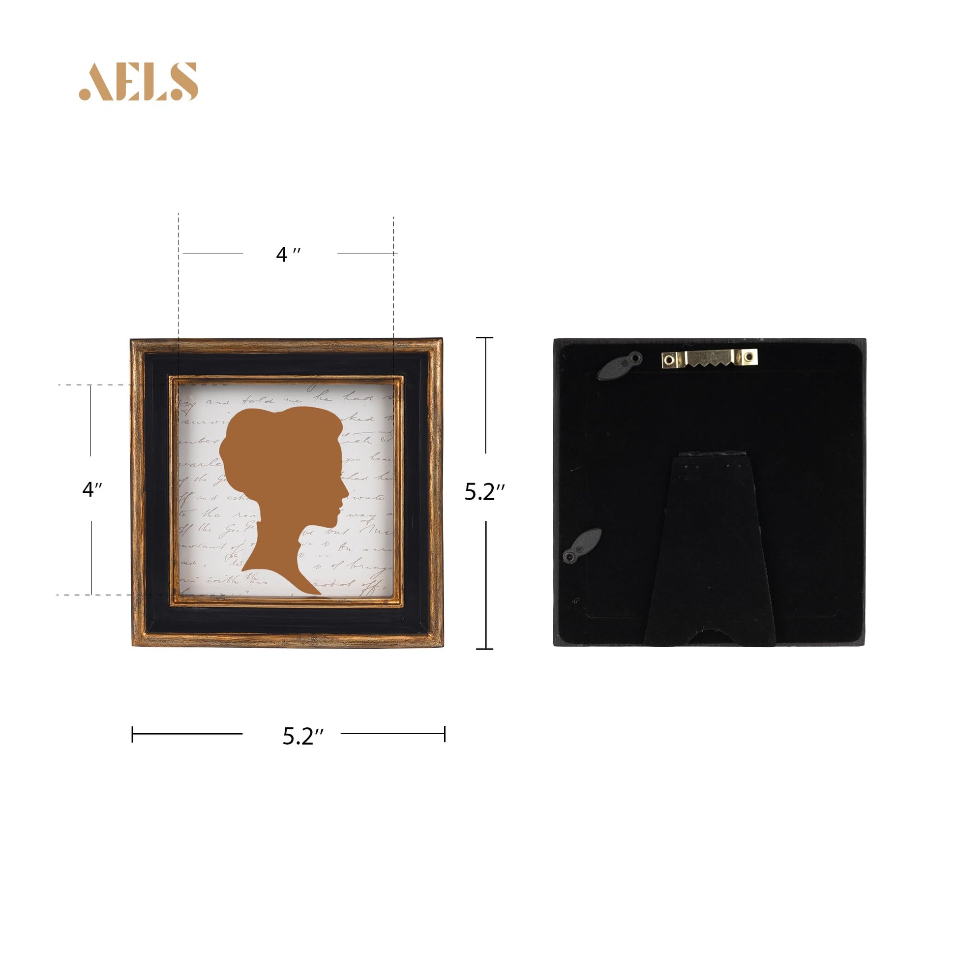 AELS 8x10 Inch Vintage Oval Photo Frame - Antique Style With Glass Front, Tabletop Or Wall Hanging Display
