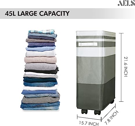CC4NQ7Z Lihio Laundry Baskets Collapsible Laundry Bag for Bedroom Laundry  Hampers Clothes Storage Organier Decorative with Handle for