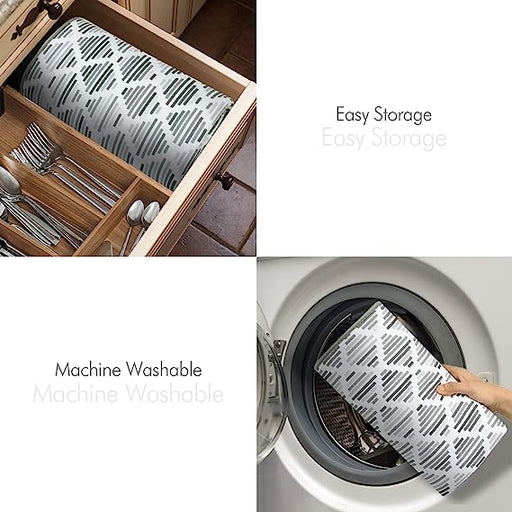 The OriginalTM XL Dual Dish Drying Mat - Dual Sided Microfiber Absorbent  Machine Washable Multipurpose 18 X 24 (Grey) 