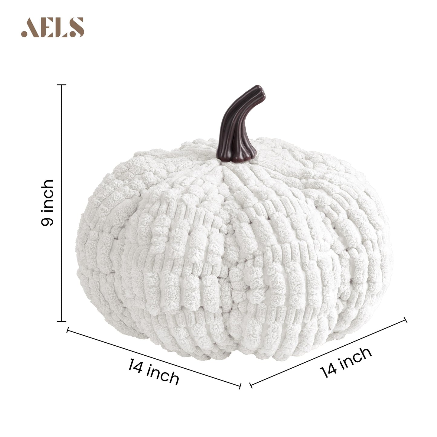 AELS Pumpkin Pillows Halloween Pumpkin Pillow, Fall Thanksgiving Decorative Throw Pillow, 14 Inch 3D Pumpkin Throw Pillows for Home, Party, Gift, Pumpkin Orange