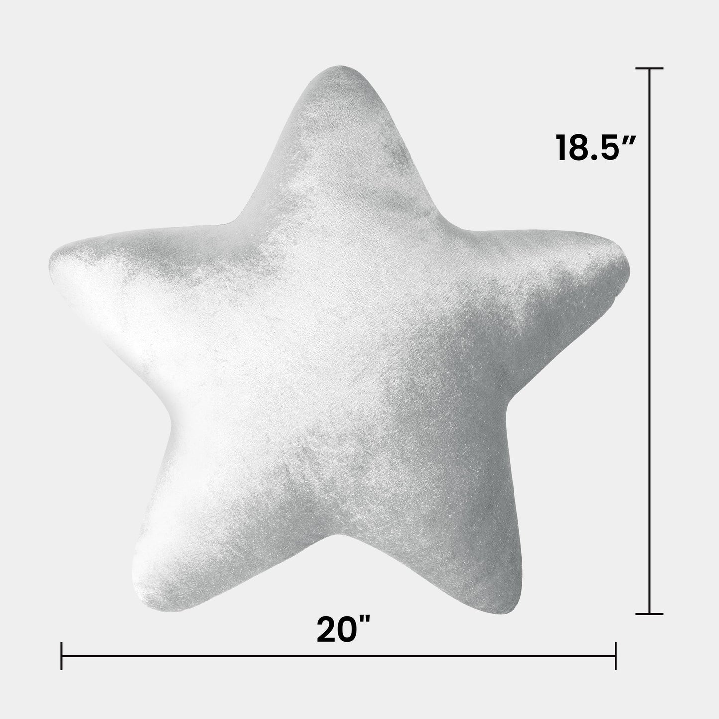 AELS Star Pillow - 19.6" Soft Velvet Star Shaped Decorative Throw Pillow for Couch, Bed, Living Room, Nursery, Home Decor Gift for Christmas, Birthday, Baby Shower, Gold