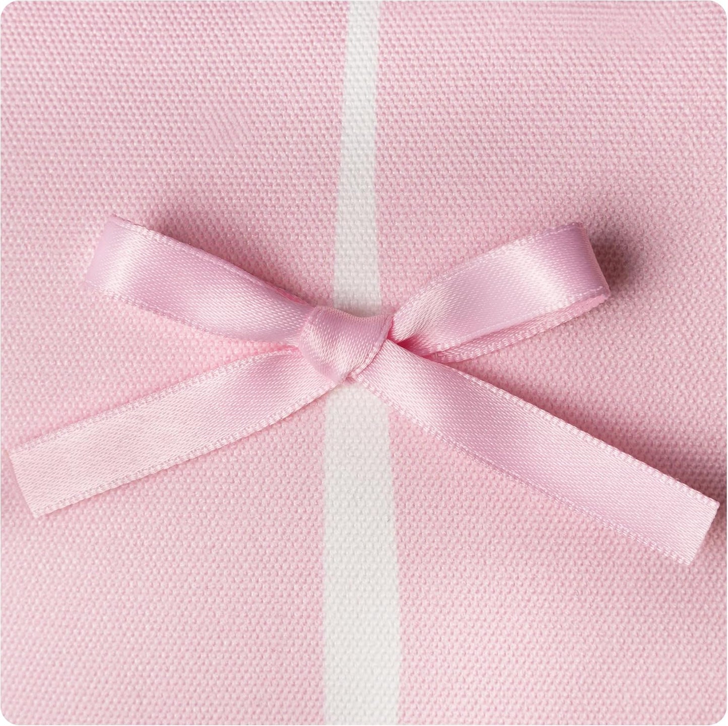 AELS Pink Bow Striped Decorative Valentine Throw Pillow Covers 18x18, Set of 2, Bowknot Pillow Case, Cute Cushion Case for Bed Couch Sofa, Pink and White Stripes, Covers Only