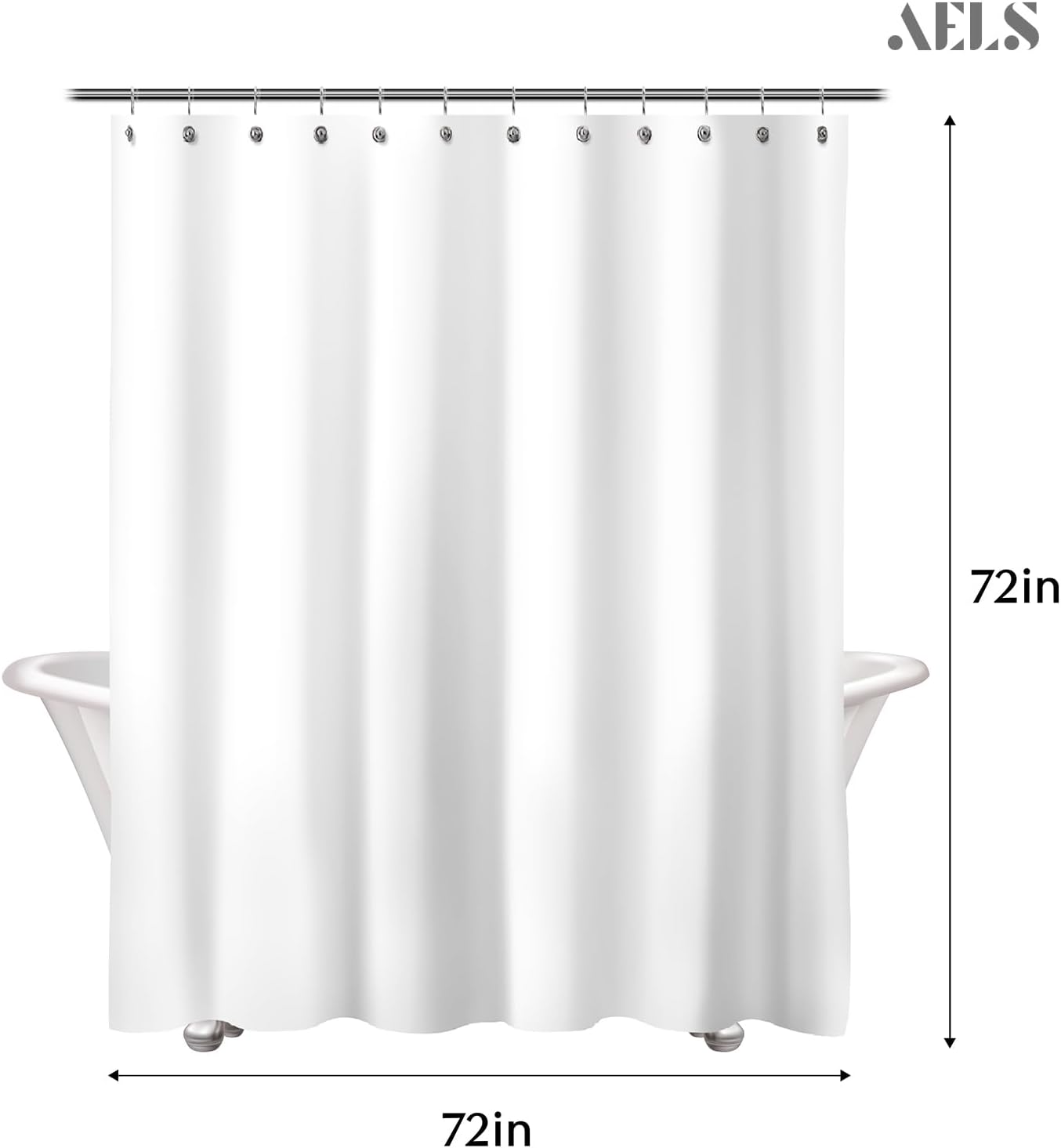 AELS Boho Shower Curtain, Modern Mid Century Curtains with 12 Hooks, Abstract Minimalist Fabric Beige Shower Curtain Set for Bathroom Decor Bohemian Home Decor