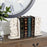 AELS Vintage Heavy Duty Bookends, Decorative Book Ends for Heavy Books, Unique Rustic Bookend Supports for Shelves, Stopper for Books/Movies/CD, Farmhouse Decoration, Distressed White