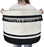 AELS XXXLarge 22"x22"x15" Rope Boho Basket Woven Baby Laundry Basket for Blankets Toys Storage Basket with Handle Comforter Cushions Storage Bins Thread Laundry Hamper-Brown White Gray 93 Liters